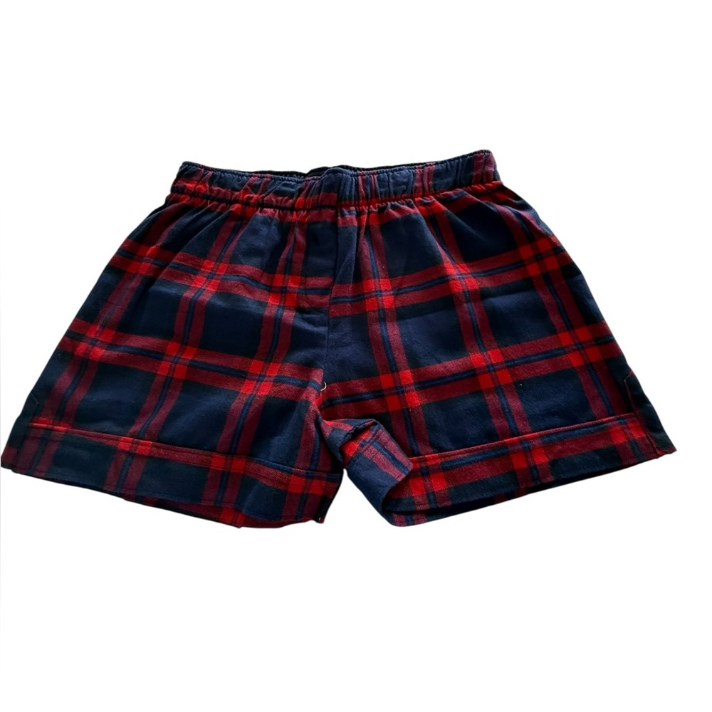 NWT Claridge & King The Flannel Boxer In Blue & Red Plaid Small MSRP $64